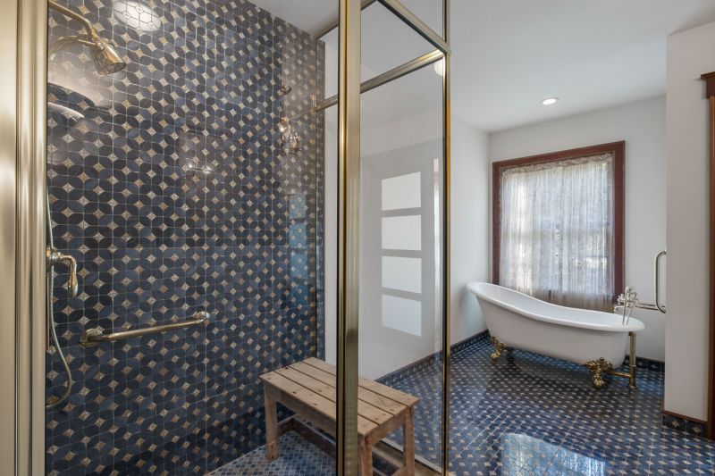 Tile Patterned Walk-in Shower